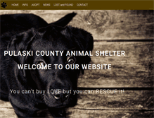 Tablet Screenshot of pcanimalshelter.com